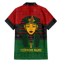 Personalized Pharaoh In Pan-African Colors Hawaiian Shirt Ancient Egypt - Wonder Print Shop