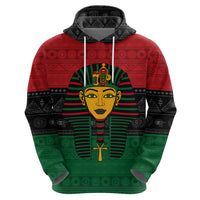 Personalized Pharaoh In Pan-African Colors Hoodie Ancient Egypt - Wonder Print Shop