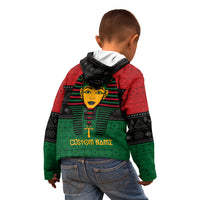 Personalized Pharaoh In Pan-African Colors Kid Hoodie Ancient Egypt - Wonder Print Shop