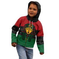 Personalized Pharaoh In Pan-African Colors Kid Hoodie Ancient Egypt - Wonder Print Shop