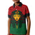Personalized Pharaoh In Pan-African Colors Kid Polo Shirt Ancient Egypt