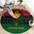 Personalized Pharaoh In Pan-African Colors Round Carpet Ancient Egypt