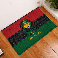 Personalized Pharaoh In Pan-African Colors Rubber Doormat Ancient Egypt - Wonder Print Shop