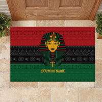 Personalized Pharaoh In Pan-African Colors Rubber Doormat Ancient Egypt - Wonder Print Shop