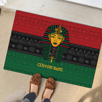 Personalized Pharaoh In Pan-African Colors Rubber Doormat Ancient Egypt - Wonder Print Shop