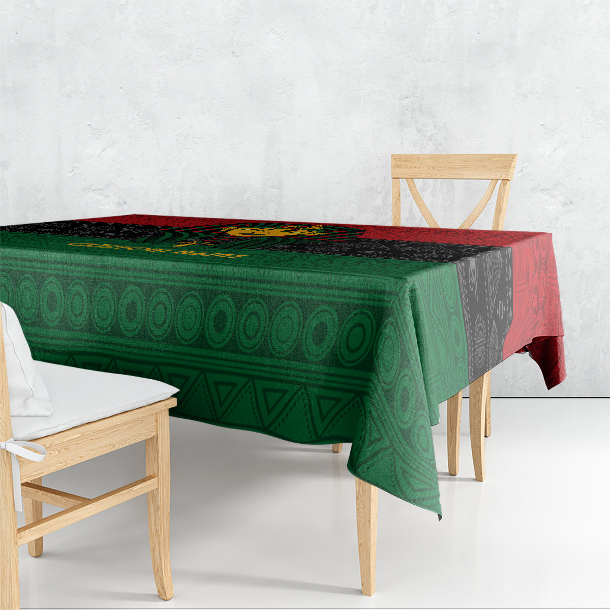 Personalized Pharaoh In Pan-African Colors Tablecloth Ancient Egypt - Wonder Print Shop