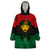 Personalized Pharaoh In Pan-African Colors Wearable Blanket Hoodie Ancient Egypt - Wonder Print Shop