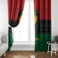 Personalized Pharaoh In Pan-African Colors Window Curtain Ancient Egypt - Wonder Print Shop