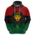 Personalized Pharaoh In Pan-African Colors Zip Hoodie Ancient Egypt