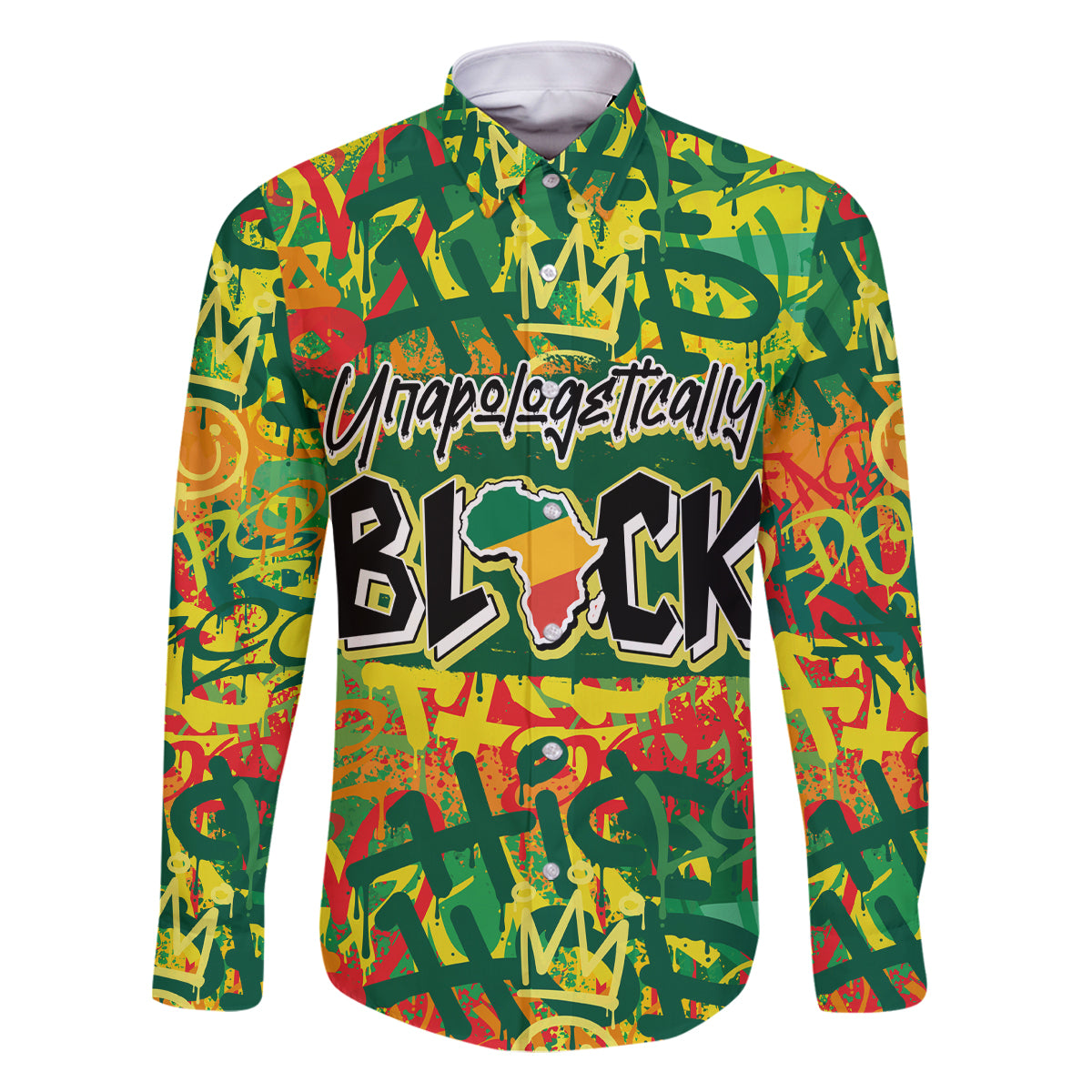 Personalized Colorful African Unapologetically Black Family Matching Off Shoulder Short Dress and Hawaiian Shirt - Wonder Print Shop