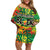 Personalized Colorful African Unapologetically Black Family Matching Off Shoulder Short Dress and Hawaiian Shirt - Wonder Print Shop