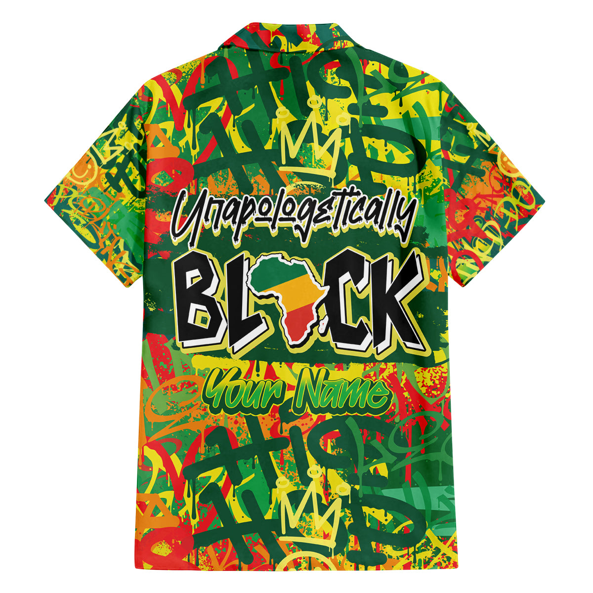 Personalized Colorful African Unapologetically Black Family Matching Tank Maxi Dress and Hawaiian Shirt - Wonder Print Shop
