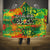Personalized Colorful African Unapologetically Black Hooded Blanket