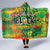 Personalized Colorful African Unapologetically Black Hooded Blanket