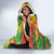 Personalized Colorful African Unapologetically Black Hooded Blanket