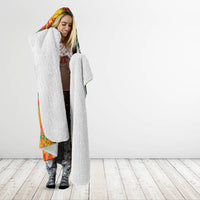 Personalized Colorful African Unapologetically Black Hooded Blanket
