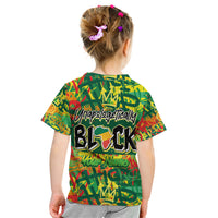Personalized Colorful African Unapologetically Black Kid T Shirt - Wonder Print Shop