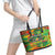 Personalized Colorful African Unapologetically Black Leather Tote Bag - Wonder Print Shop