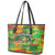 Personalized Colorful African Unapologetically Black Leather Tote Bag - Wonder Print Shop