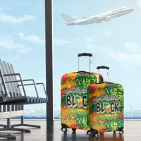 Personalized Colorful African Unapologetically Black Luggage Cover - Wonder Print Shop