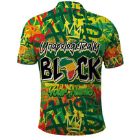 Personalized Colorful African Unapologetically Black Polo Shirt - Wonder Print Shop