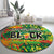 Personalized Colorful African Unapologetically Black Round Carpet