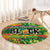 Personalized Colorful African Unapologetically Black Round Carpet