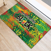 Personalized Colorful African Unapologetically Black Rubber Doormat - Wonder Print Shop