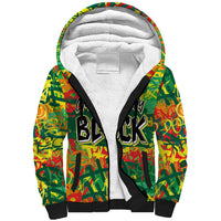 Personalized Colorful African Unapologetically Black Sherpa Hoodie - Wonder Print Shop