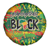 Personalized Colorful African Unapologetically Black Spare Tire Cover - Wonder Print Shop