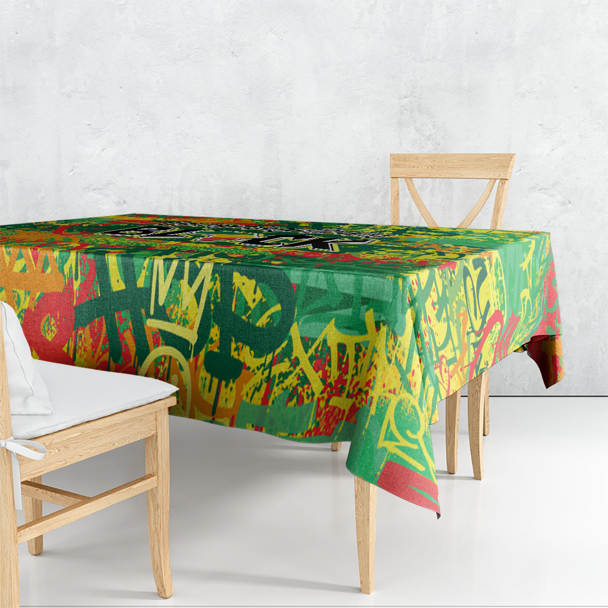 Personalized Colorful African Unapologetically Black Tablecloth - Wonder Print Shop