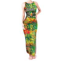 Personalized Colorful African Unapologetically Black Tank Maxi Dress - Wonder Print Shop