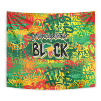 Personalized Colorful African Unapologetically Black Tapestry - Wonder Print Shop