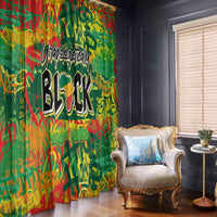 Personalized Colorful African Unapologetically Black Window Curtain - Wonder Print Shop