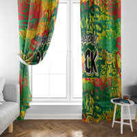 Personalized Colorful African Unapologetically Black Window Curtain - Wonder Print Shop