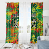 Personalized Colorful African Unapologetically Black Window Curtain - Wonder Print Shop