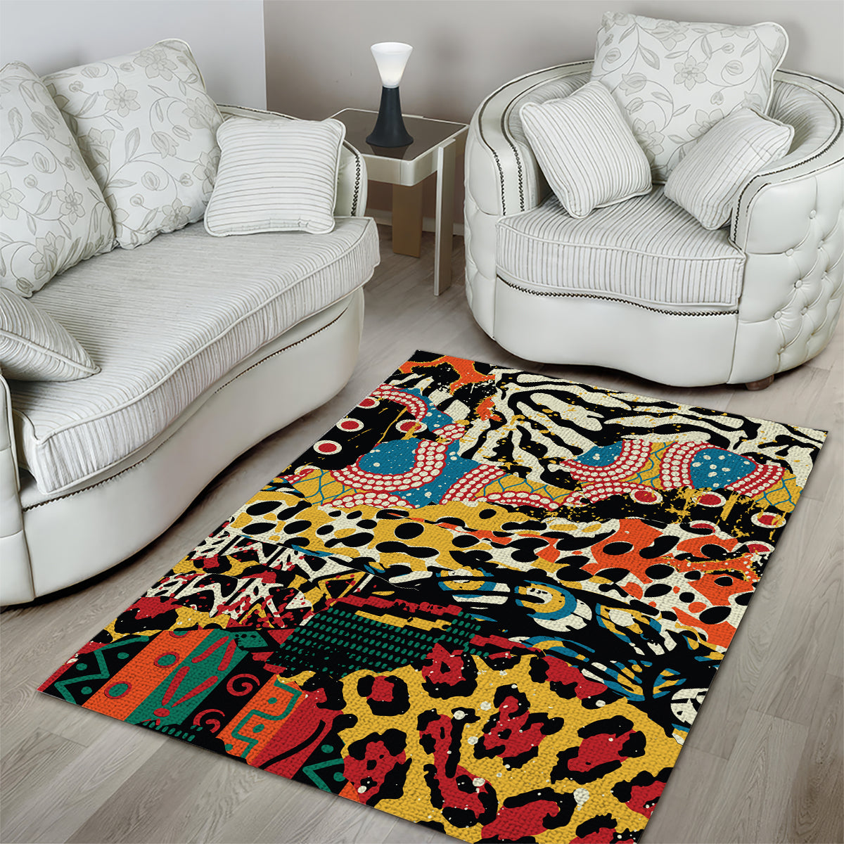 Africa Animal Pattern Area Rug - Wonder Print Shop