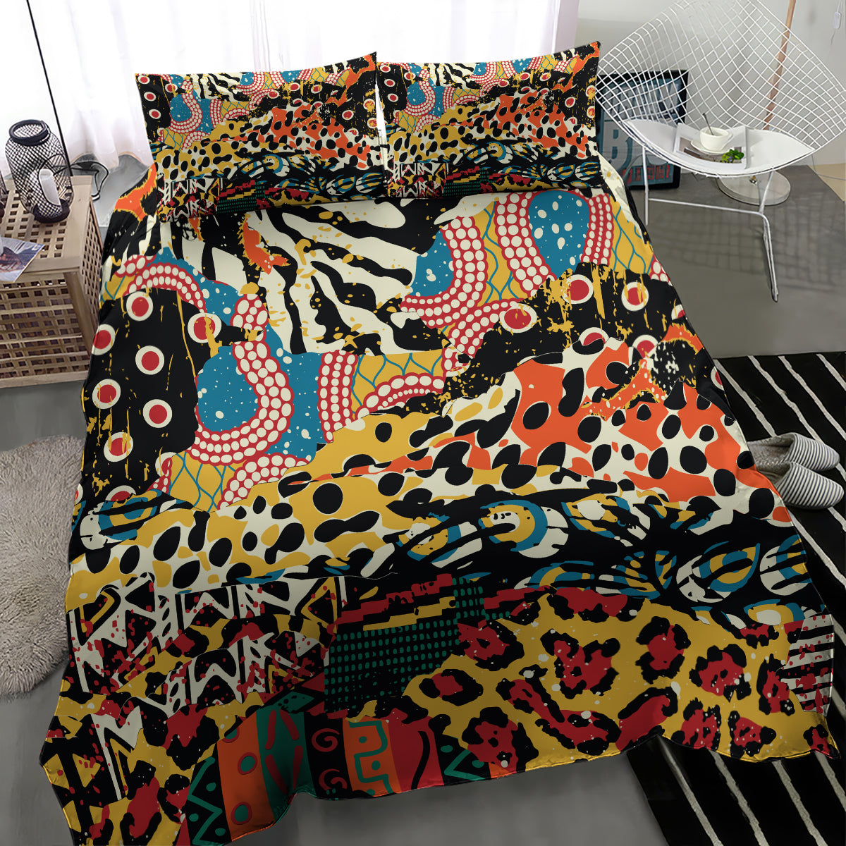 Africa Animal Pattern Bedding Set - Wonder Print Shop