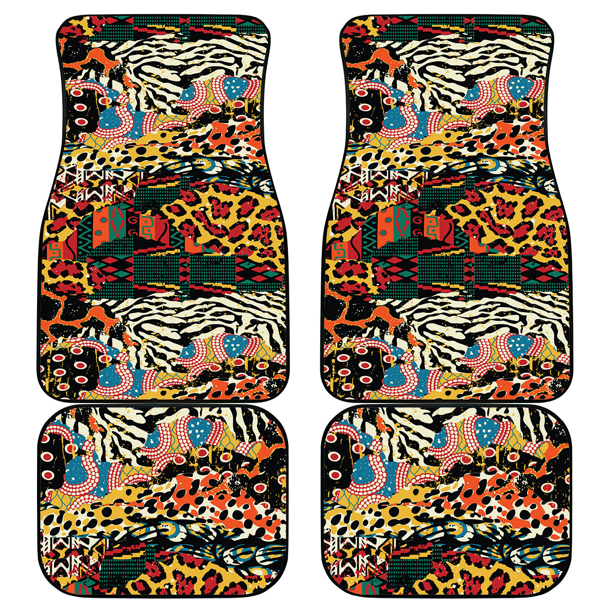 Africa Animal Pattern Car Mats - Wonder Print Shop
