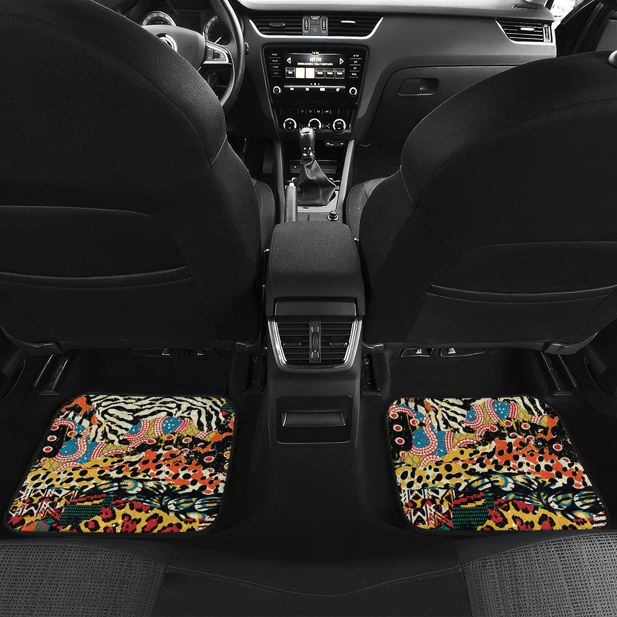 Africa Animal Pattern Car Mats - Wonder Print Shop