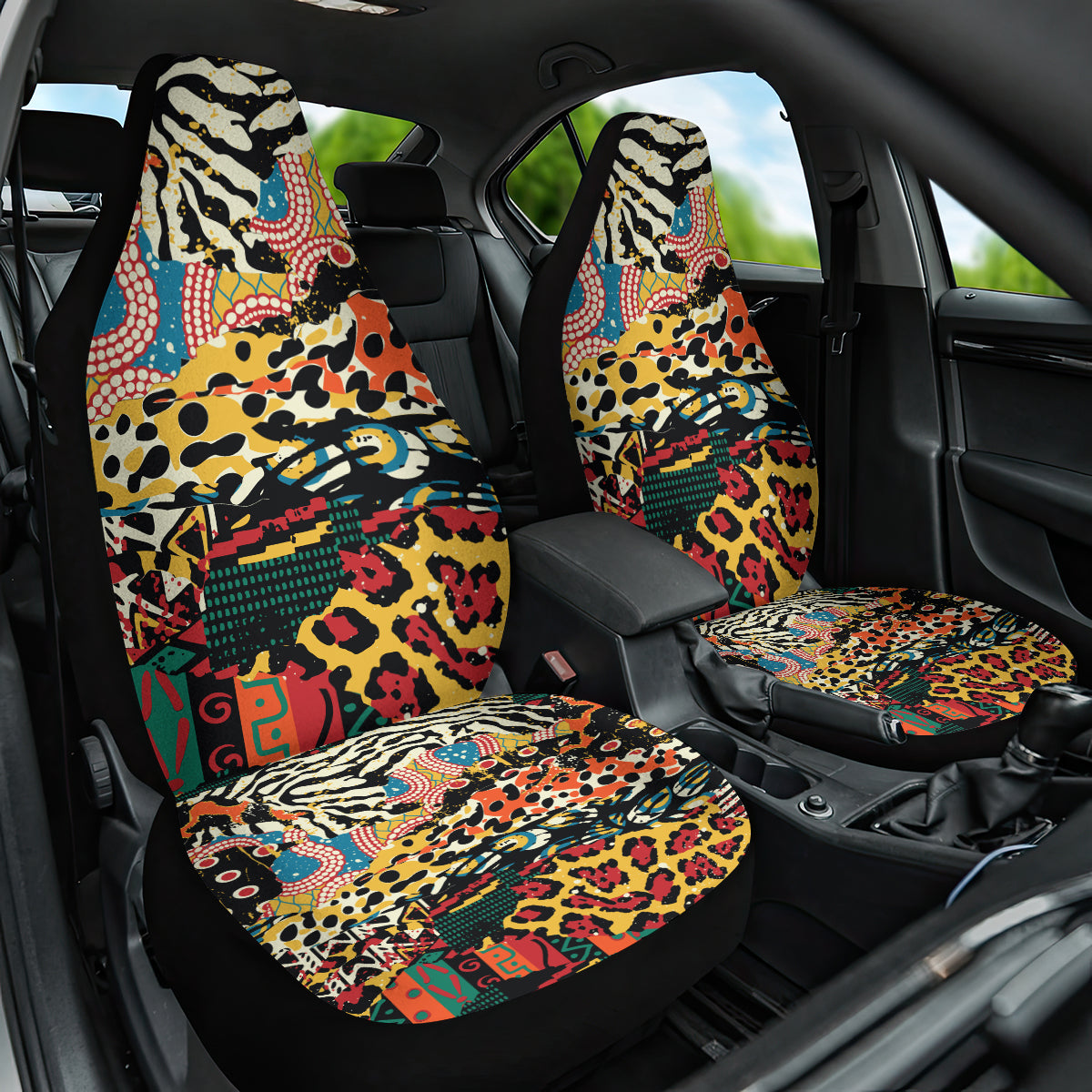 Africa Animal Pattern Car Seat Cover - Wonder Print Shop