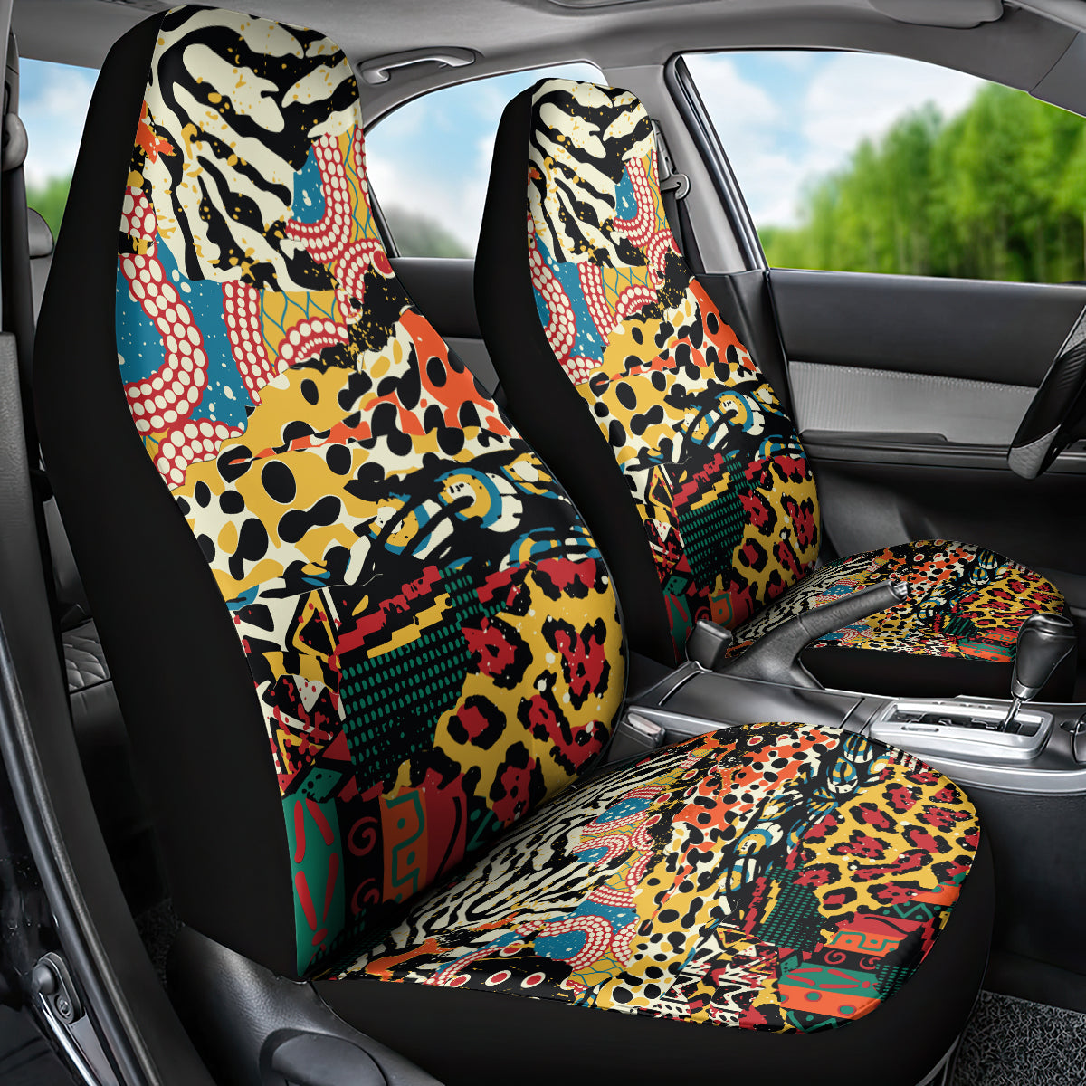 Africa Animal Pattern Car Seat Cover - Wonder Print Shop