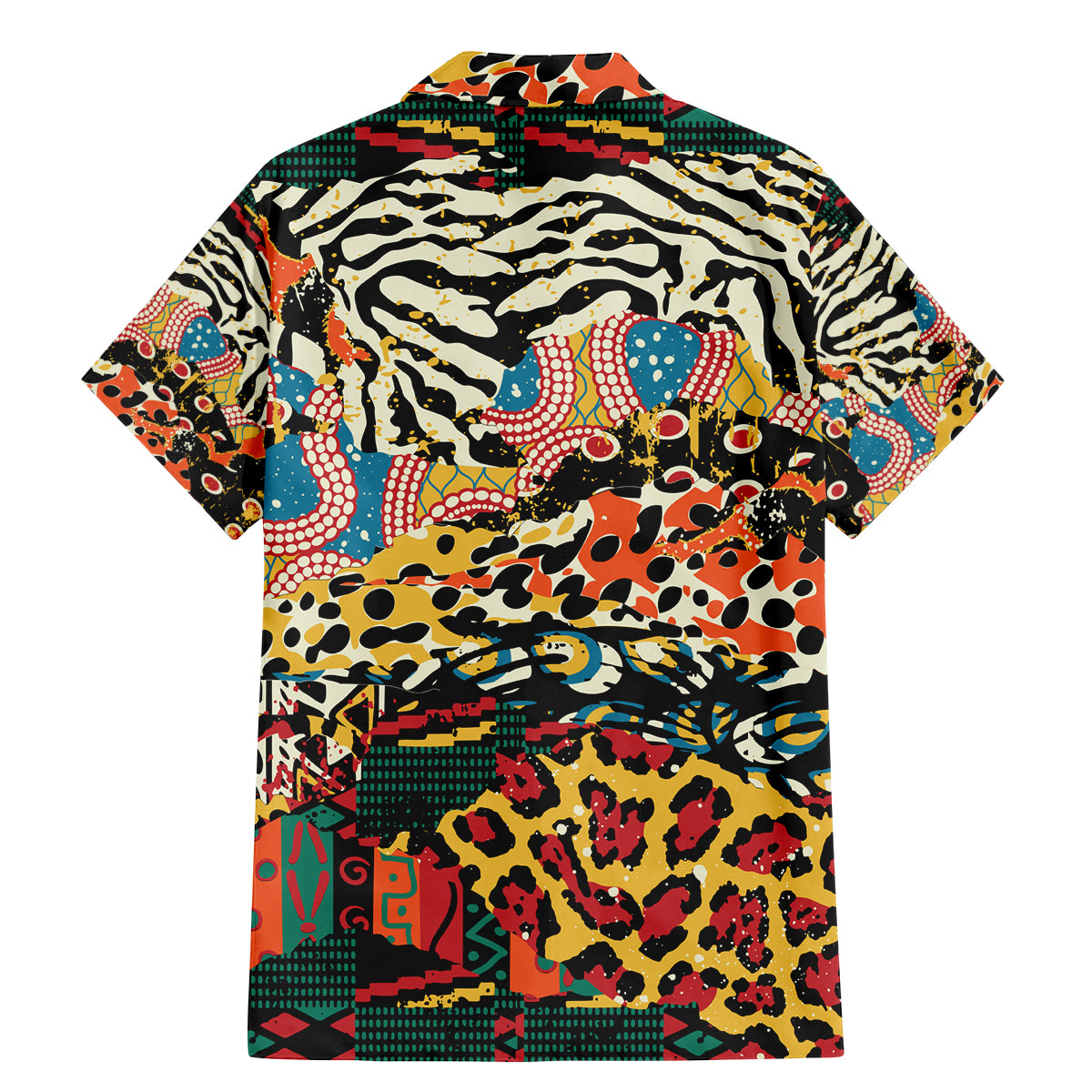 Africa Animal Pattern Family Matching Mermaid Dress and Hawaiian Shirt - Wonder Print Shop