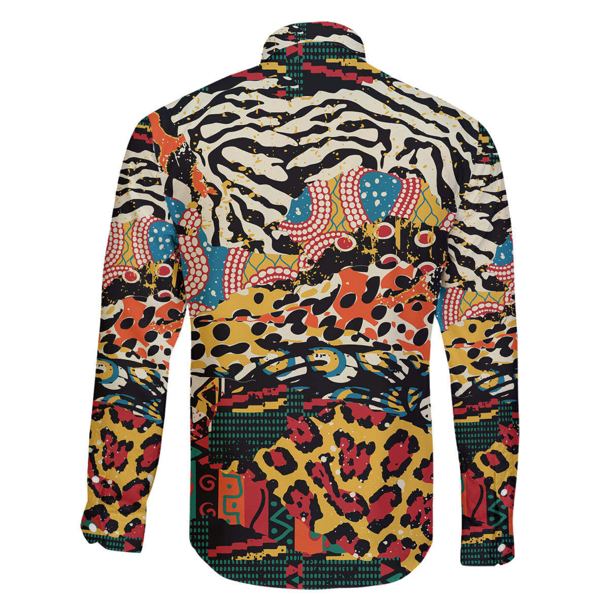 Africa Animal Pattern Family Matching Mermaid Dress and Hawaiian Shirt - Wonder Print Shop