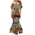 Africa Animal Pattern Family Matching Mermaid Dress and Hawaiian Shirt - Wonder Print Shop
