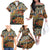 Africa Animal Pattern Family Matching Off The Shoulder Long Sleeve Dress and Hawaiian Shirt - Wonder Print Shop
