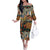 Africa Animal Pattern Family Matching Off The Shoulder Long Sleeve Dress and Hawaiian Shirt - Wonder Print Shop