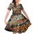 Africa Animal Pattern Family Matching Off Shoulder Maxi Dress and Hawaiian Shirt - Wonder Print Shop