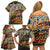 Africa Animal Pattern Family Matching Off Shoulder Short Dress and Hawaiian Shirt - Wonder Print Shop