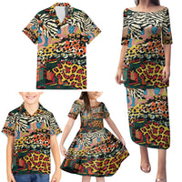 Africa Animal Pattern Family Matching Puletasi and Hawaiian Shirt - Wonder Print Shop